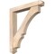 Ekena Millwork Balboa Arts and Crafts Smooth Bracket w/ Offset Brace, Douglas Fir, 5 1/2"W x 34"D x 38"H BKT0604X34X38BOA03SDF - alternate 1